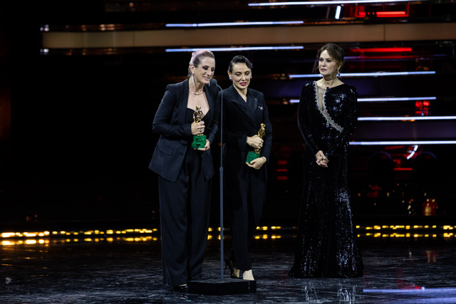 Alessandra Vita e Valentina Visintin miglior trucco foto Luca Dammicco Accademia del Cinema Italiano 5R5A9848